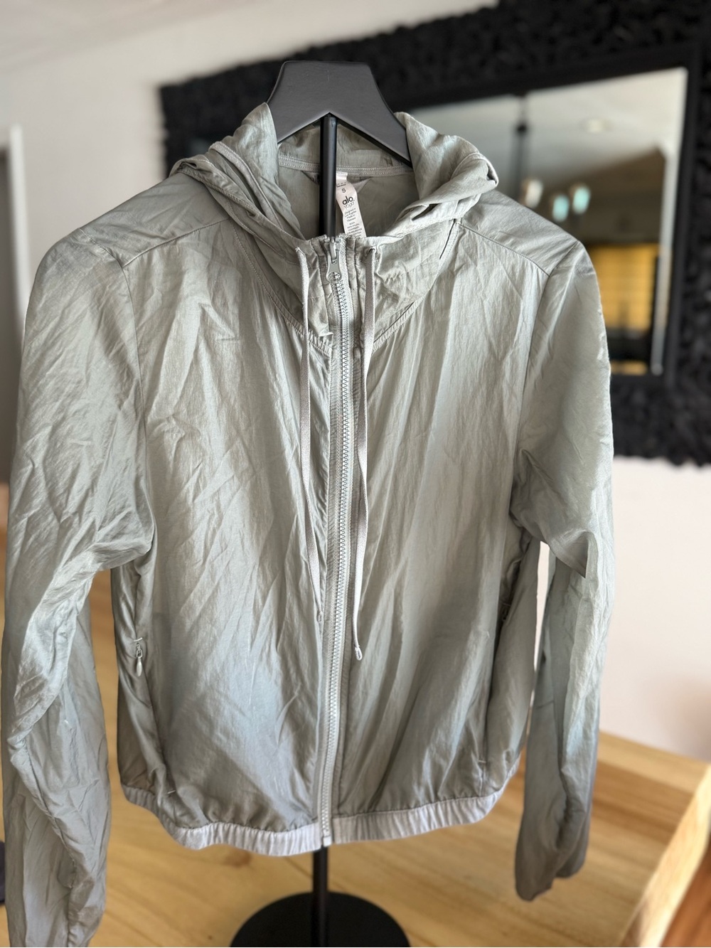 ALO Yoga Pale Sage Hooded Utility Jacket